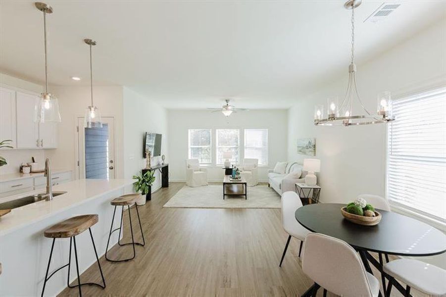 Furnished interior view inside a new home in , Dawsonville (Image 12).