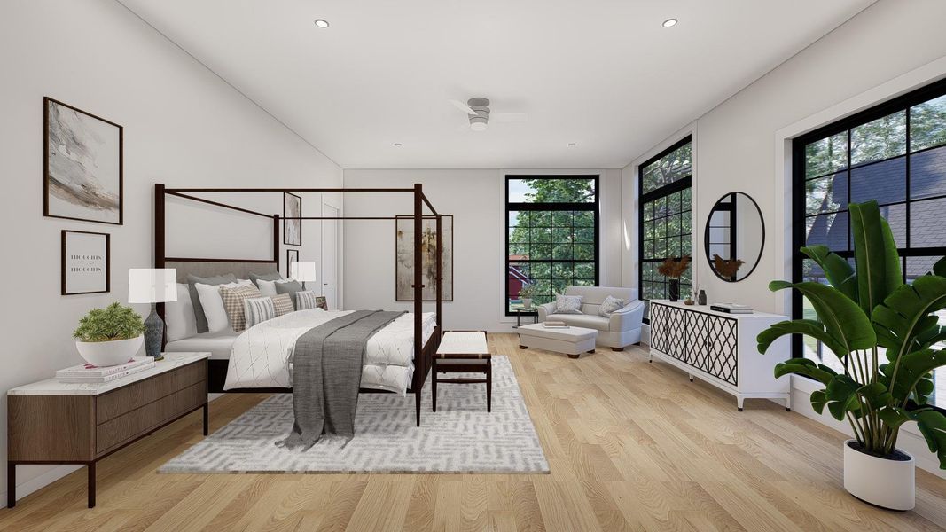 Furnished interior view inside a new home in , Houston (Image 16).