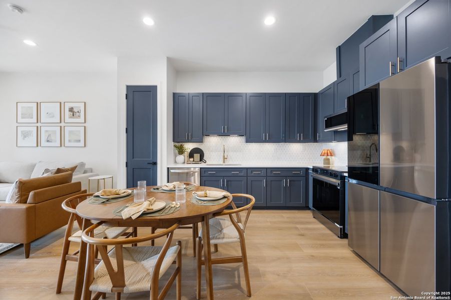 Furnished interior view inside a new home in , San Antonio (Image 6). Furnished interior view inside a new home in , San Antonio (Image 6).