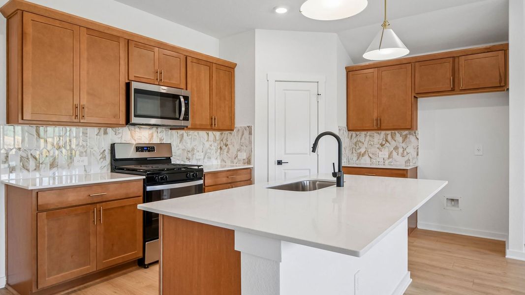 Furnished interior view inside a new home in Trails at Wildhorse, Austin (Image 11).