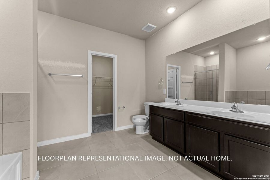 Furnished interior view inside a new home in Meadows at Clear Springs, New Braunfels (Image 8).