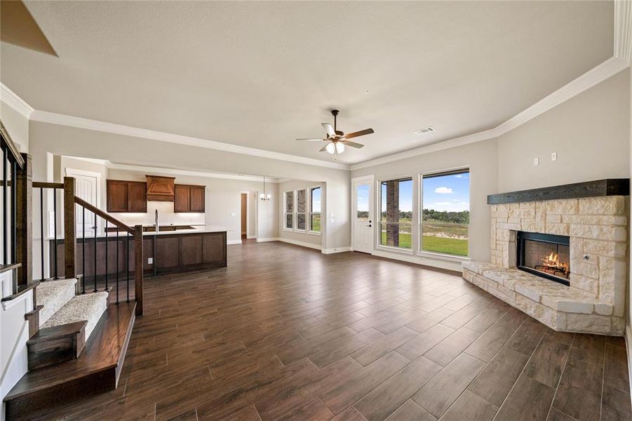 Furnished interior view inside a new home in Eagle Ridge Estates, Weatherford (Image 12). Furnished interior view inside a new home in Eagle Ridge Estates, Weatherford (Image 12).