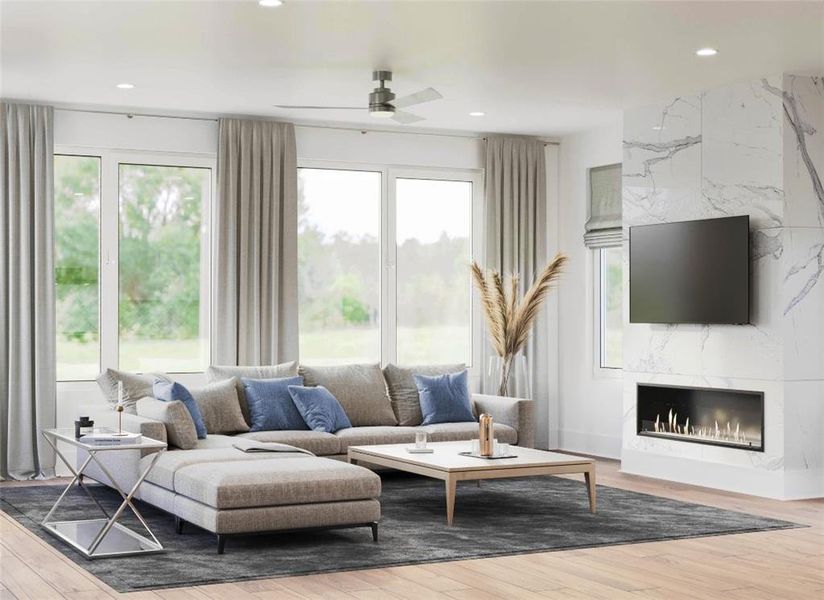 Furnished interior view inside a new home in , Austin (Image 19).