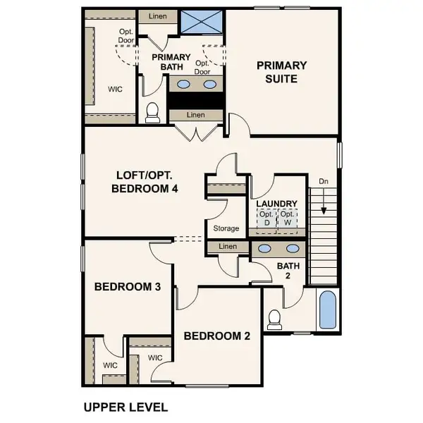2D floor plan layout of this home in Teravalis, Buckeye, AZ (Image 3).