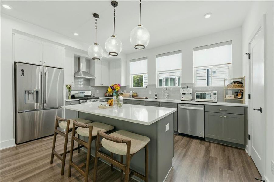 Furnished interior view inside a new home in , Atlanta (Image 10).