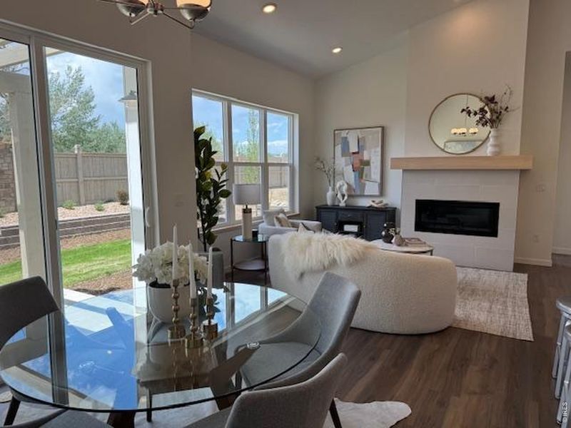 Furnished interior view inside a new home in West Grange, Longmont (Image 4).