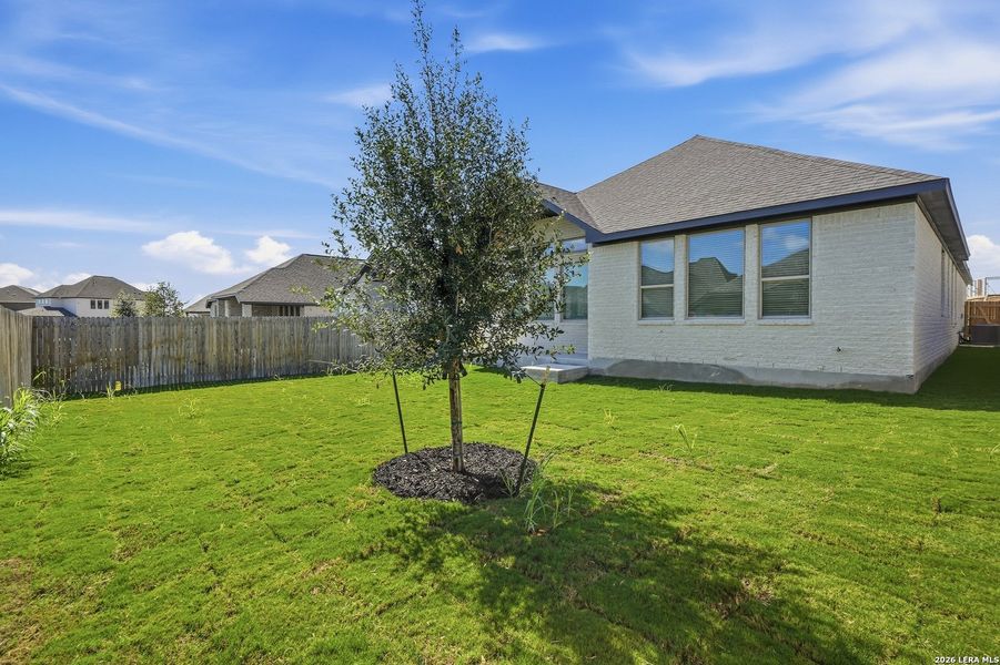 Exterior details and patio area of a home in Alsatian Oaks, Castroville (Image 27).