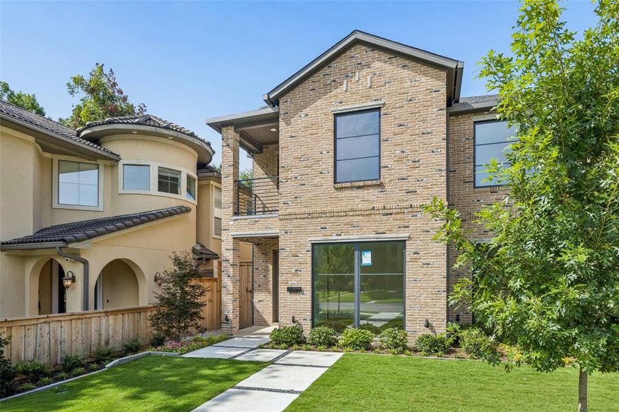 Front exterior of a new home in , Dallas, TX, highlighting curb appeal (Image 2). Front exterior of a new home in , Dallas, TX, highlighting curb appeal (Image 2).