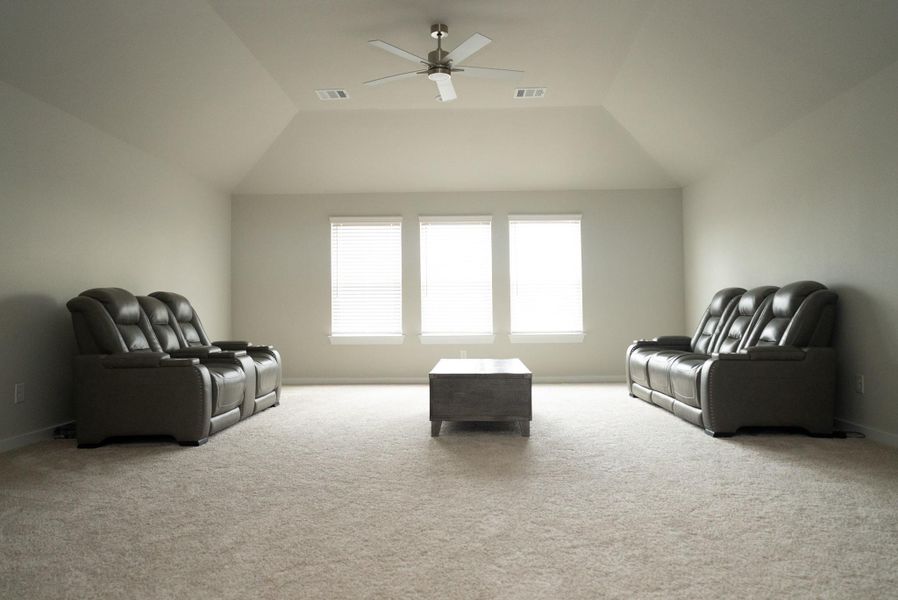 Spacious, unfurnished interior of a new home in Sunterra, Katy (Image 42).