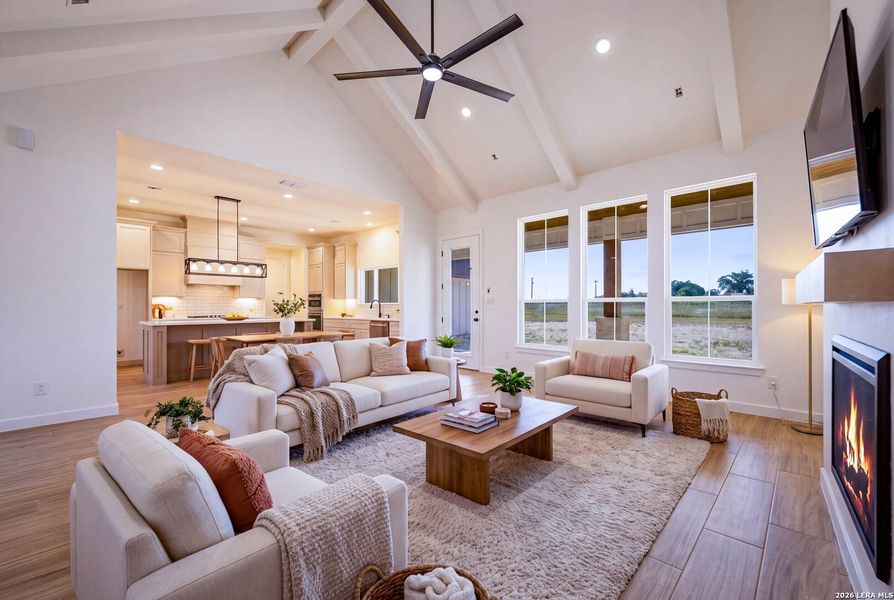 Furnished interior view inside a new home in , Floresville (Image 18). Furnished interior view inside a new home in , Floresville (Image 18).