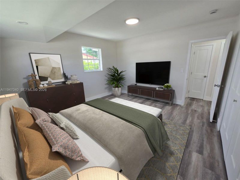 Furnished interior view inside a new home in , Miami (Image 17). Furnished interior view inside a new home in , Miami (Image 17).