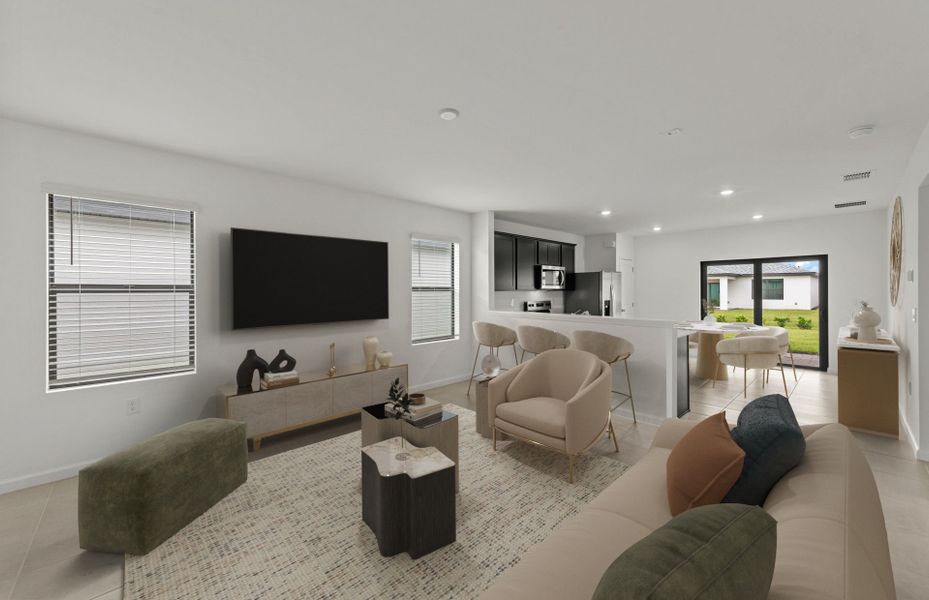 Furnished interior view inside a new home in Caloosa Cove, Labelle (Image 13).