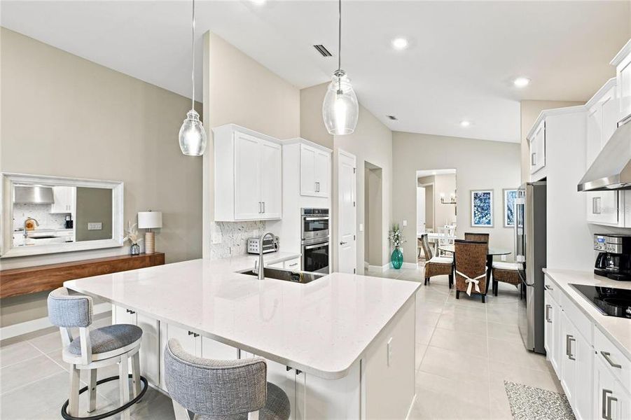 Furnished interior view inside a new home in The Cove at West Port, Port Charlotte (Image 11). Furnished interior view inside a new home in The Cove at West Port, Port Charlotte (Image 11).