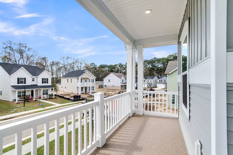 Exterior details and patio area of a home in Six Oaks, Summerville (Image 3).