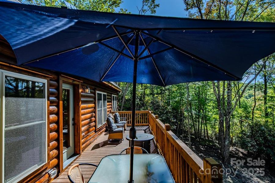 Exterior details and patio area of a home in , Beech Mountain (Image 20). Exterior details and patio area of a home in , Beech Mountain (Image 20).