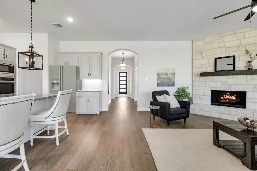 Furnished interior view inside a new home in Lovers Landing, Forney (Image 12).