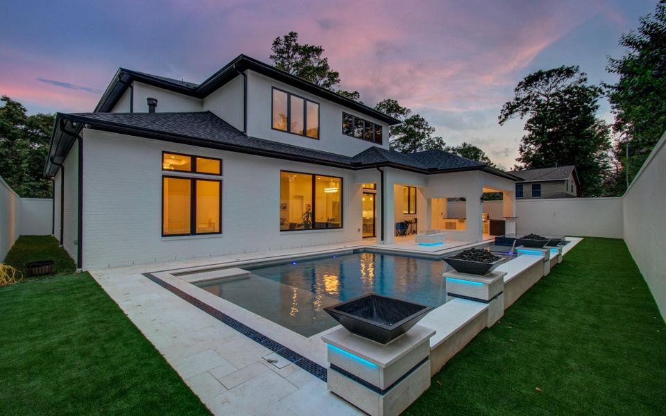 Exterior details and patio area of a home in , Houston (Image 4).