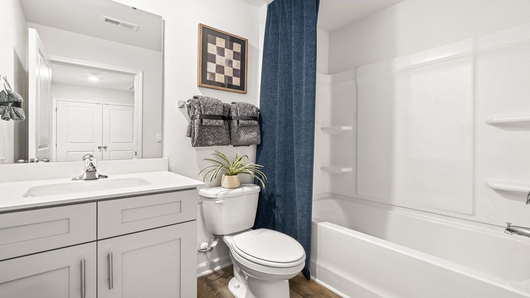 Furnished interior view inside a new home in North Village Townes, Greensboro (Image 10).