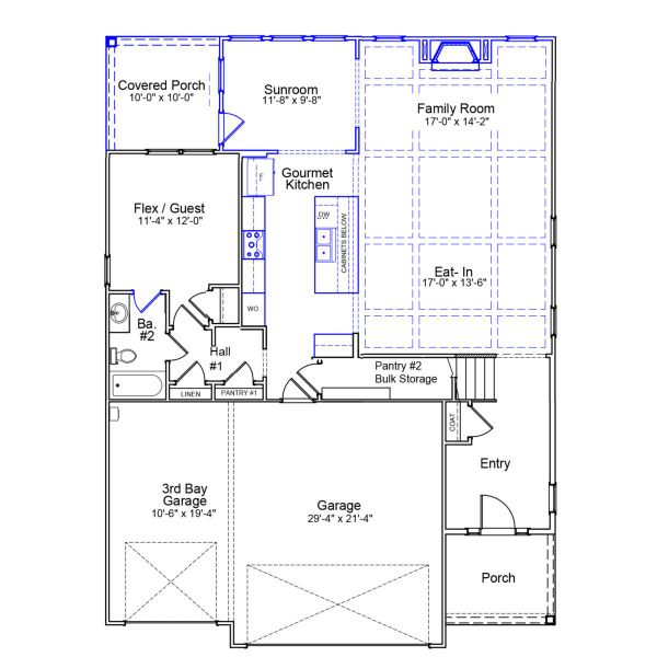 2D floor plan layout of this home in Gates at Windermere, Blythewood, SC (Image 3). 2D floor plan layout of this home in Gates at Windermere, Blythewood, SC (Image 3).