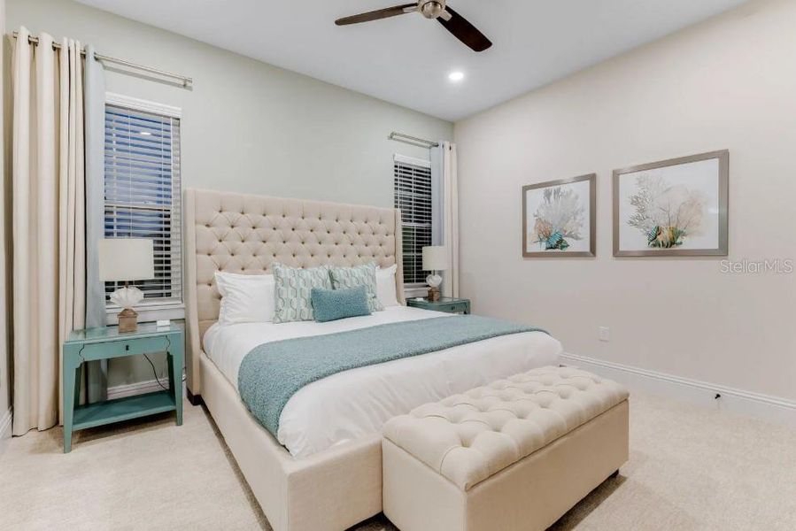 Furnished interior view inside a new home in , Reunion (Image 41).