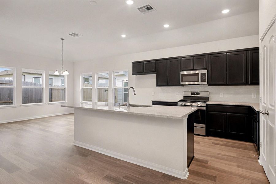 Furnished interior view inside a new home in Clear View Estates, Willis (Image 7). Furnished interior view inside a new home in Clear View Estates, Willis (Image 7).