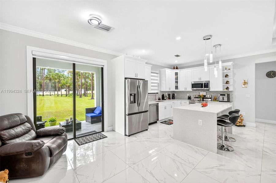 Furnished interior view inside a new home in , Naples (Image 15).