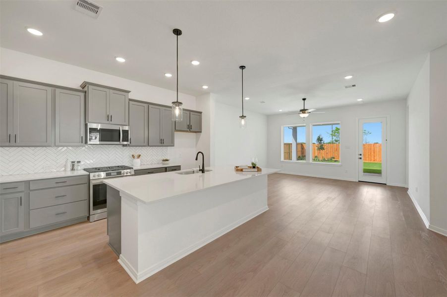 Furnished interior view inside a new home in Jordan Ranch - Terrace Collection, Fulshear (Image 17).