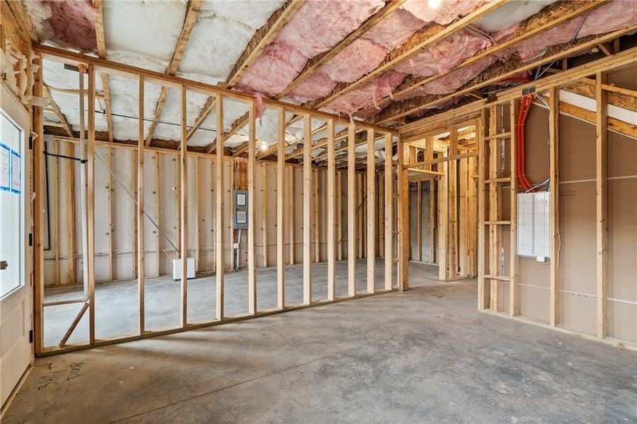 In-progress construction of a new home in Millcroft Townhomes, Buford, GA (Image 66).