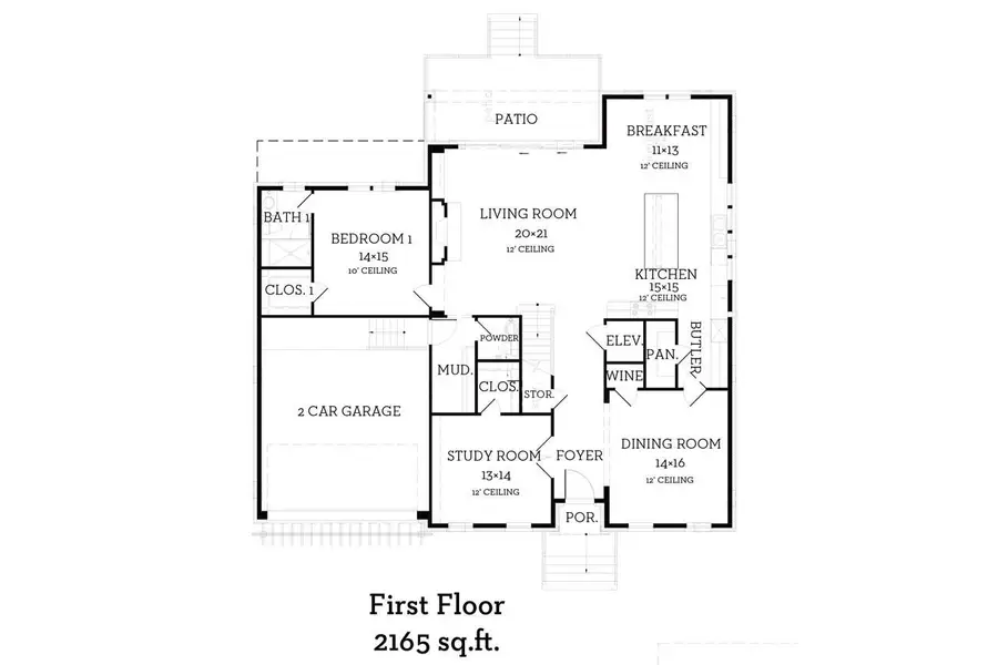 2D floor plan layout of this home in , Bellaire, TX (Image 3).