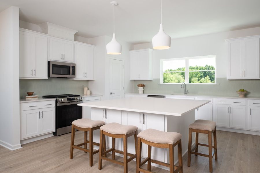 Representative furnished interior of a home built from the Murphy by Ashton Woods in Preserve at The Point, Rolesville (Image 6).