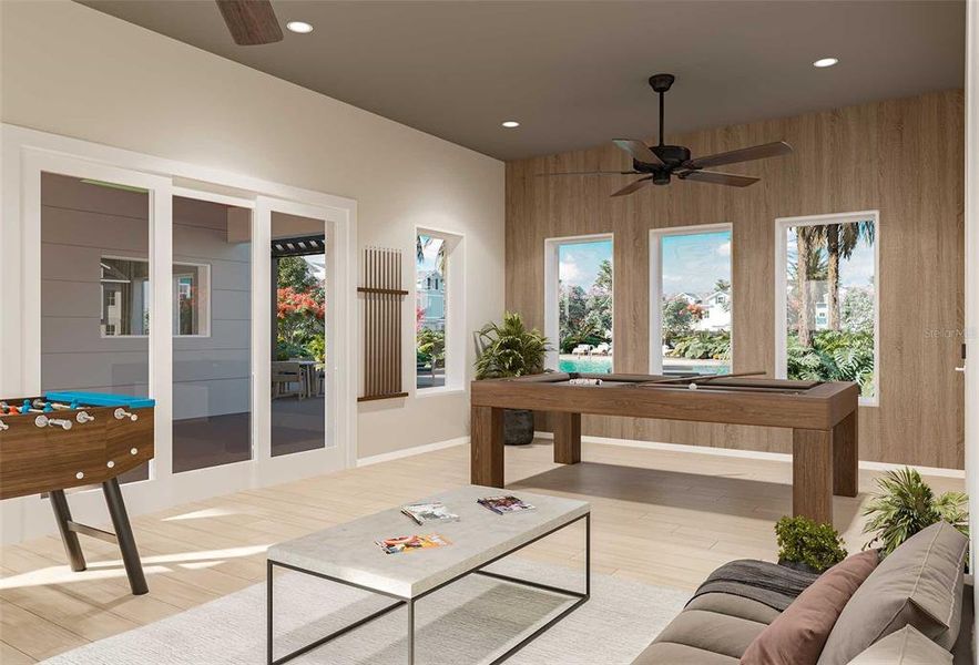 Furnished interior view inside a new home in , Davenport (Image 8).