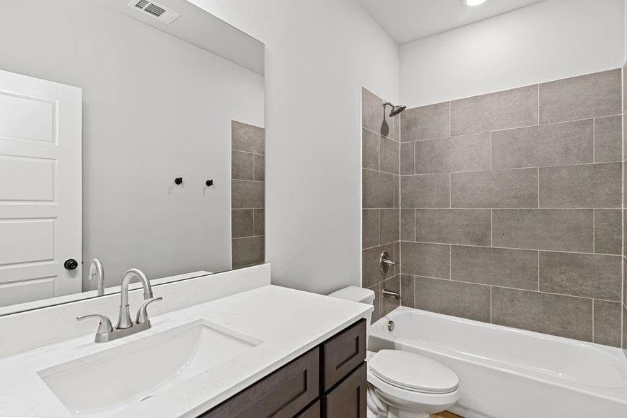 Furnished interior view inside a new home in Trails of Fossil Creek, Fort Worth (Image 8).