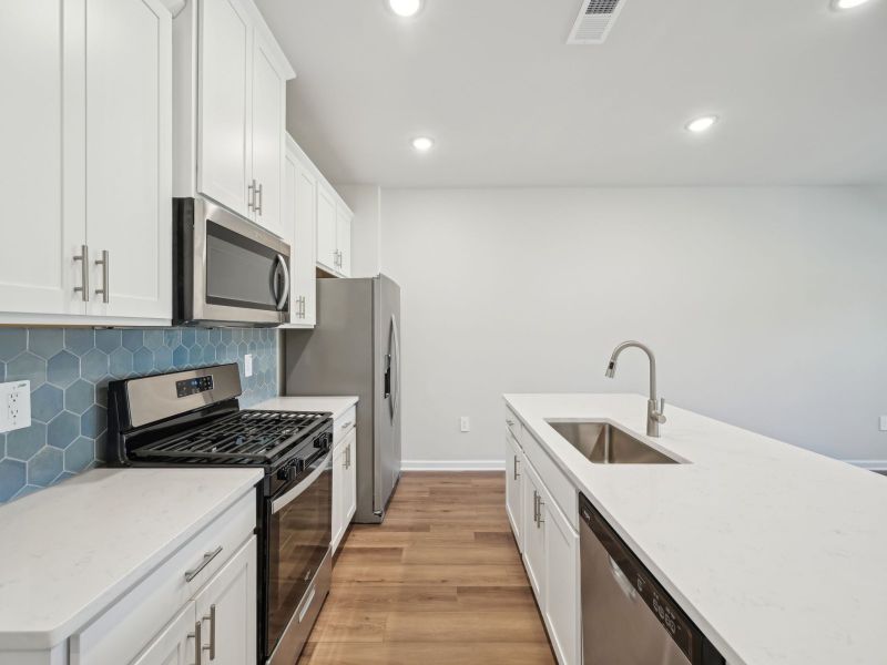 Furnished interior view inside a new home in The Rows at Buffaloe Reserve, Raleigh (Image 5).