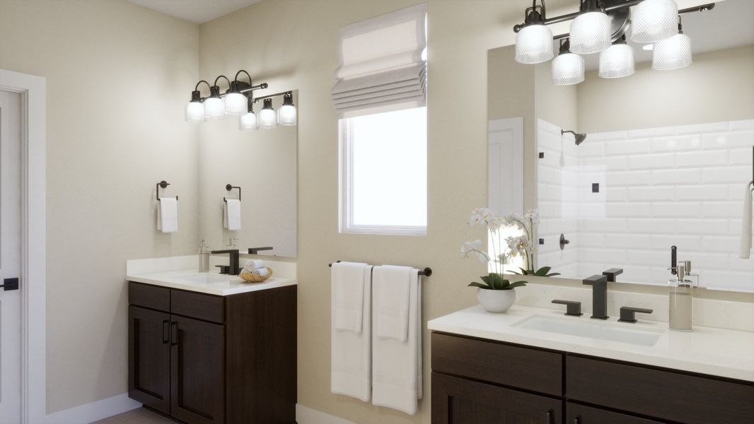 Representative furnished interior of a home built from the 4053 by Risewell Homes in Parkton Square, Kyle (Image 12).