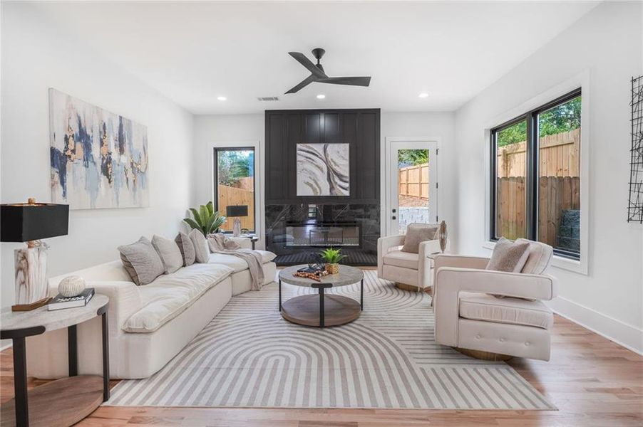 Furnished interior view inside a new home in , Atlanta (Image 34).