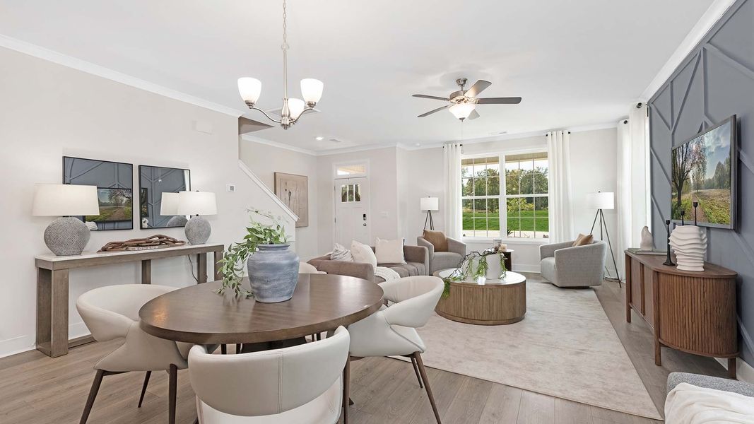 Representative furnished interior of a home built from the Collin by D.R. Horton in Logan Farms, Mooresville (Image 7).