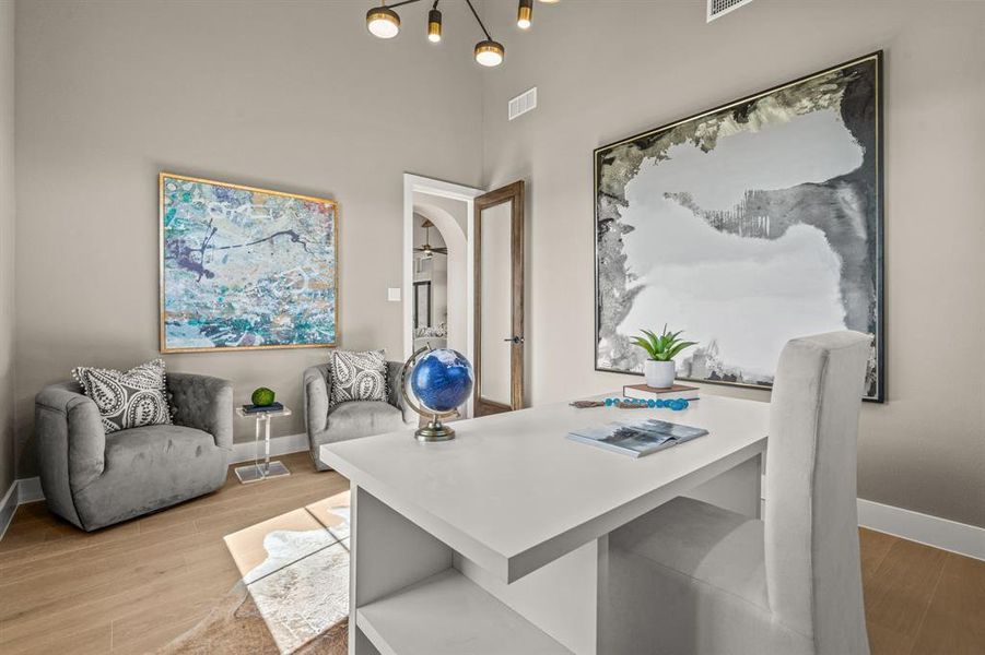 Furnished interior view inside a new home in , Northlake (Image 37).