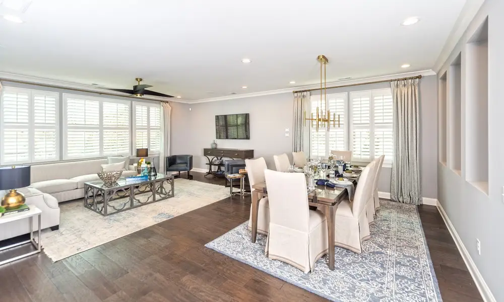 Representative furnished interior of a home built from the Coronado by Classica Homes in Weddington Grove, Weddington (Image 10).