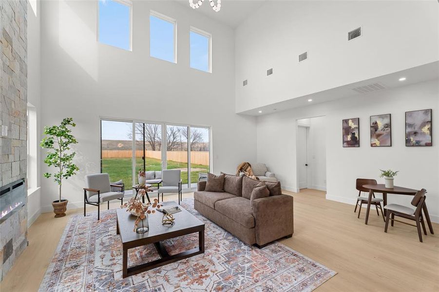 Furnished interior view inside a new home in , Dallas (Image 9).