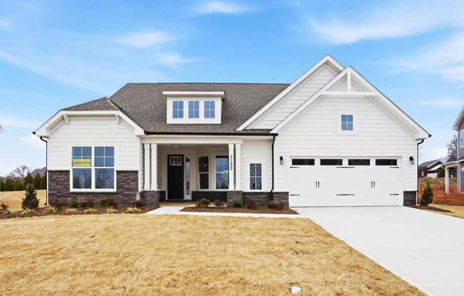 Front exterior of a new home in Harmony, Harrisburg, NC, highlighting curb appeal (Image 2).