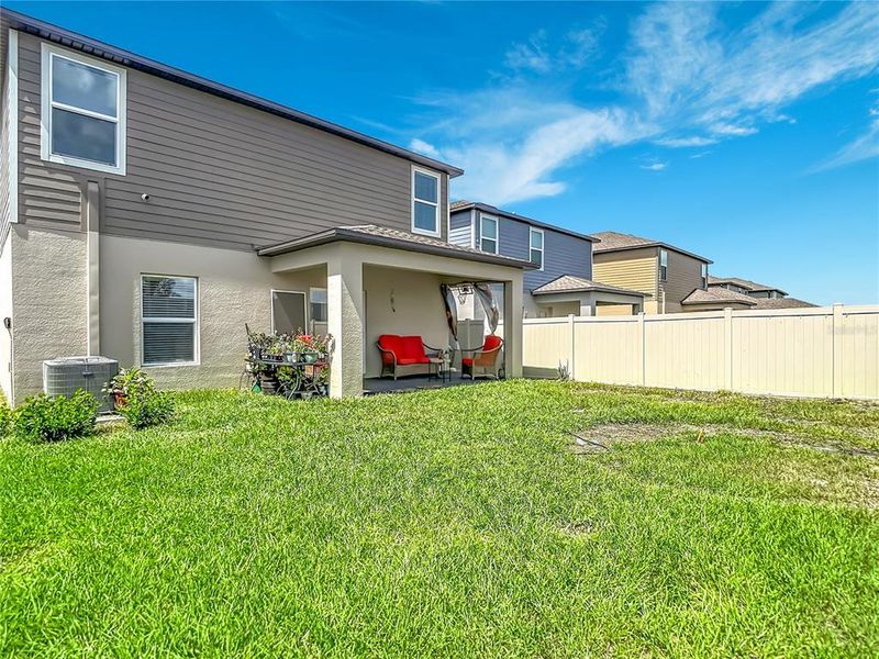 Exterior details and patio area of a home in Two Rivers, Zephyrhills (Image 26).