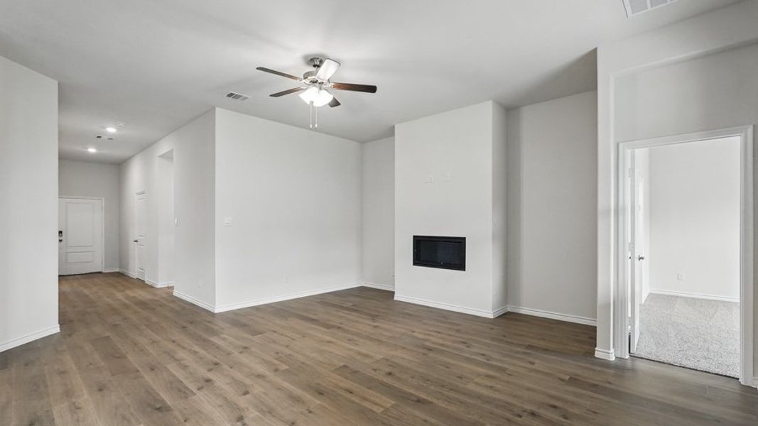 Representative unfurnished interior of a home built from the Brookview by D.R. Horton in Madera, Royse City (Image 19). Representative unfurnished interior of a home built from the Brookview by D.R. Horton in Madera, Royse City (Image 19).