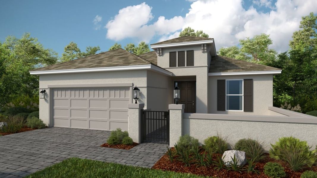 Representative exterior photo of a completed home built from the Marino by Taylor Morrison in Esplanade at McKinnon Groves, Winter Garden, FL (Image 20).