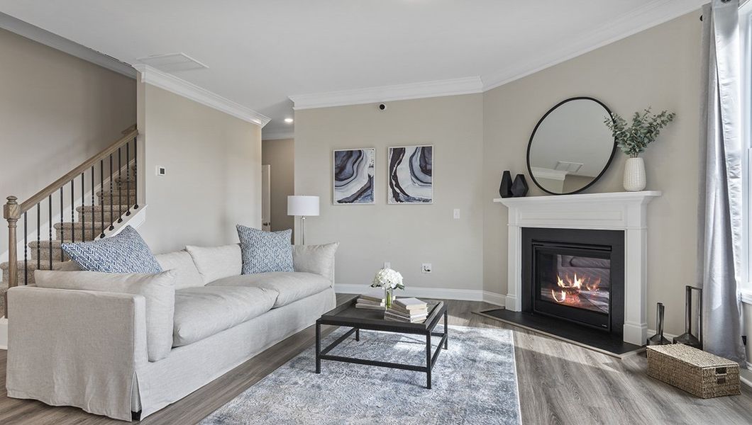 Representative furnished interior of a home built from the Summit by D.R. Horton in Harrison Valley, Simpsonville (Image 13).