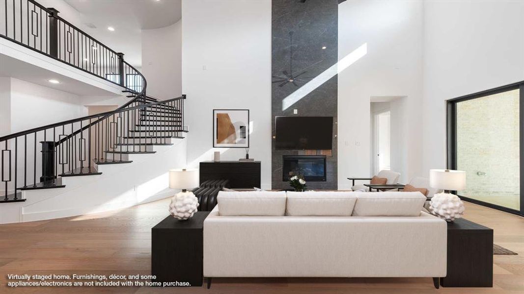 Furnished interior view inside a new home in Fields 60', Frisco (Image 7). Furnished interior view inside a new home in Fields 60', Frisco (Image 7).