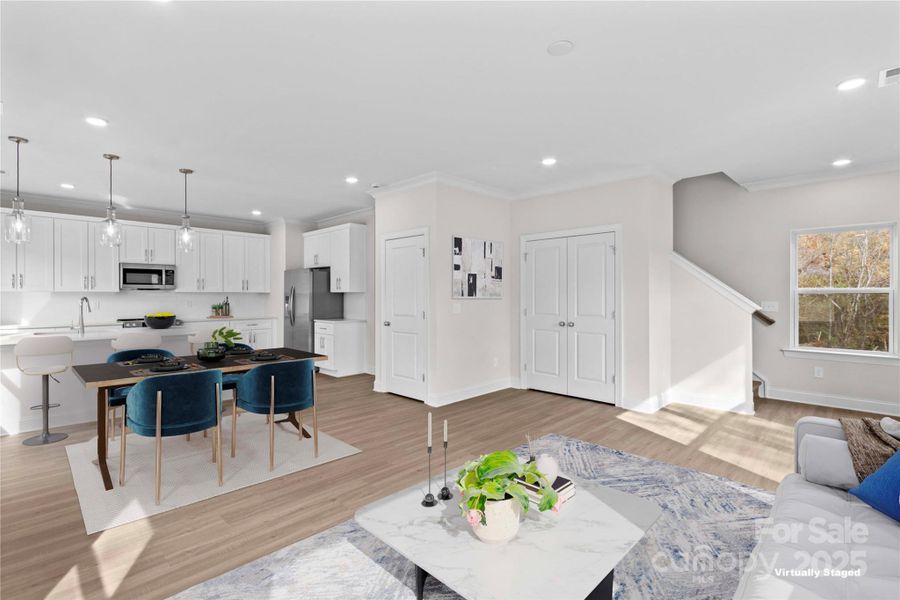 Furnished interior view inside a new home in , Statesville (Image 10). Furnished interior view inside a new home in , Statesville (Image 10).