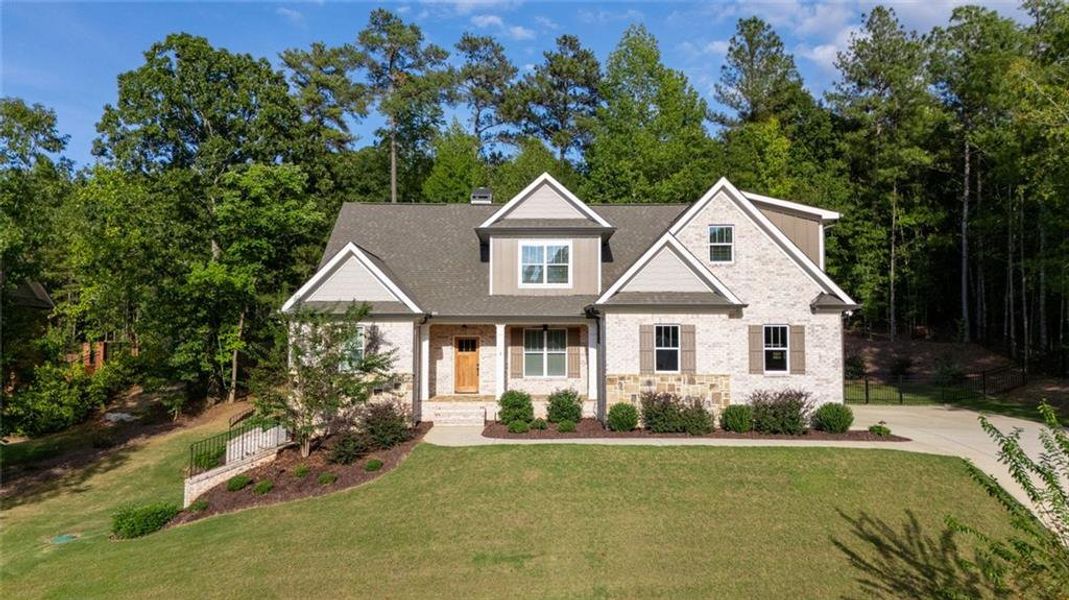 Front exterior of a new home in , Bishop, GA, highlighting curb appeal (Image 32).