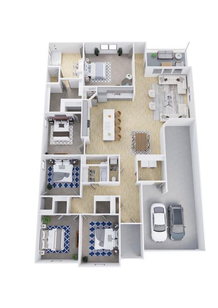 2D floor plan layout of this home in Silverthorne, Conroe, TX (Image 3). 2D floor plan layout of this home in Silverthorne, Conroe, TX (Image 3).