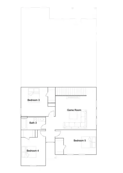 2D floor plan layout of this home in Sila, Huffman, TX (Image 3).
