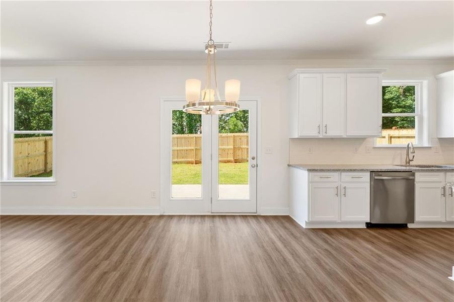 Spacious, unfurnished interior of a new home in Clark Farms, Flowery Branch (Image 17).